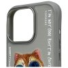 Nimmy etui iPhone 16 Pro Max 6.9        szary/gray Glasses Cool Cat